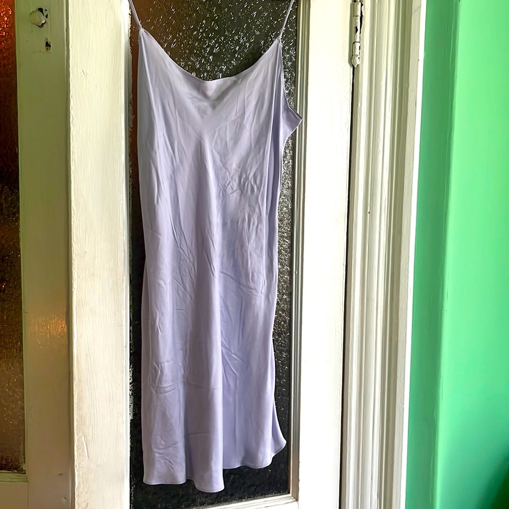 Lilac Satin Slip Dress – Perfect for Halloween or Everyday Style